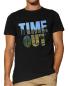 Preview: Time Out Auszeit | T-Shirt, Brustdruck mittig