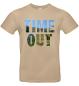 Preview: Time Out Auszeit | T-Shirt, Brustdruck mittig