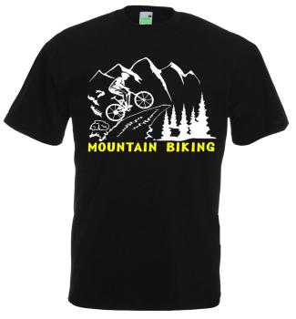 Mountainbiking | T-Shirt, Brustdruck mittig
