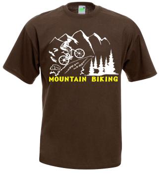 Mountainbiking | T-Shirt, Brustdruck mittig