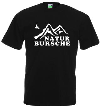 Naturbursche | T-Shirt, Brustdruck mittig