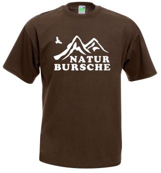 Naturbursche | T-Shirt, Brustdruck mittig