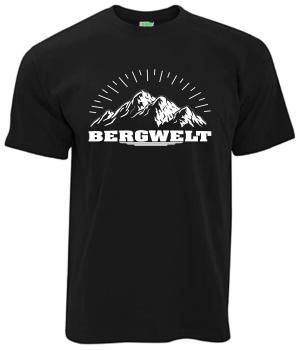 VORLAGE T-Shirt Brustdruck mittig | Bergwelt Logo