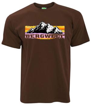 Bergwelt Retro | T-Shirt, Brustdruck mittig