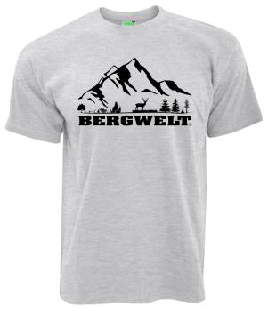 Wald und Gebirge | T-Shirt, Brustdruck mittig