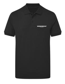 Bergwelt® Poloshirt Schrift-Logo | kleiner Brustdruck, links