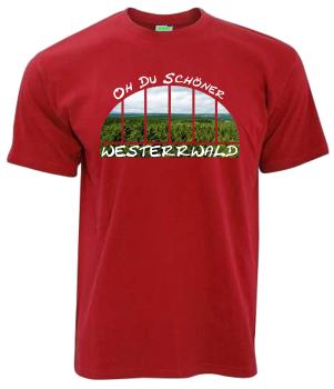 Oh du schöner Westerwald | T-Shirt, Brustdruck mittig