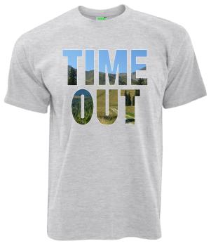 Time Out Auszeit | T-Shirt, Brustdruck mittig