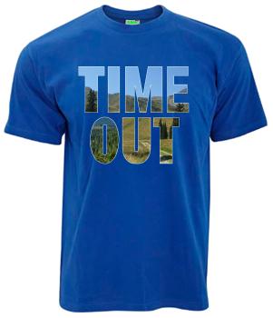 Time Out Auszeit | T-Shirt, Brustdruck mittig