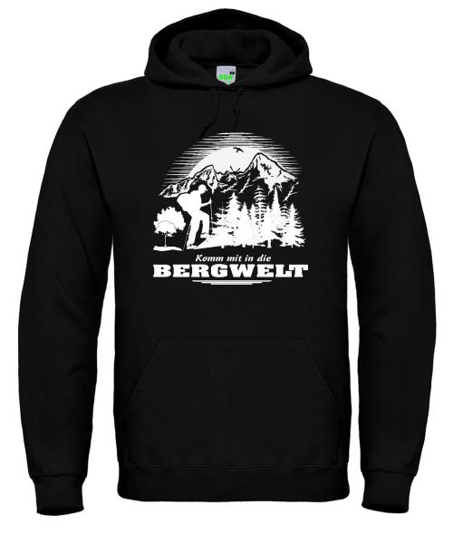 Bergwelt® Hoodie Komm mit in die Bergwelt | Kapuzen-Sweatshirt