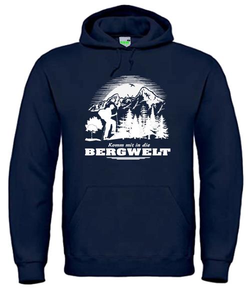 Bergwelt® Hoodie Komm mit in die Bergwelt | Kapuzen-Sweatshirt