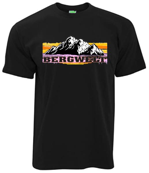 Bergwelt Retro | T-Shirt, Brustdruck mittig