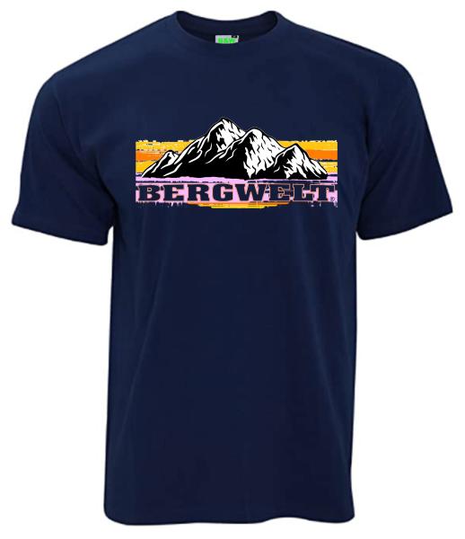 Bergwelt Retro | T-Shirt, Brustdruck mittig