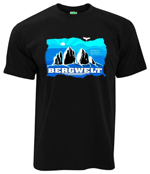 Drei Zinnen Südtirol | T-Shirt, Brustdruck mittig