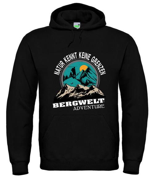 Bergwelt® Hoodie Natur kennt keine Grenzen | Kapuzen-Sweatshirt