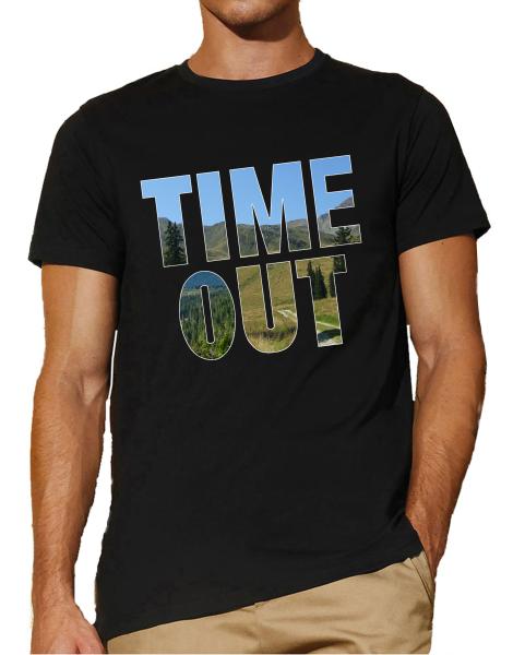 Time Out Auszeit | T-Shirt, Brustdruck mittig