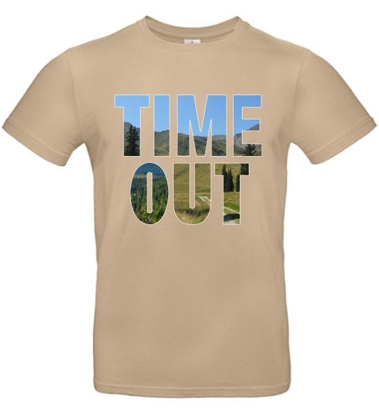 Time Out Auszeit | T-Shirt, Brustdruck mittig